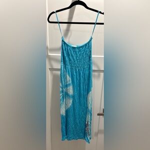 Disney Cruise Blue Tie-Dye Women's Swim Cover-Up